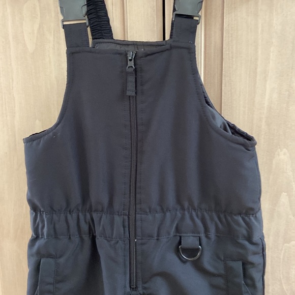 Roebuck & Co. Heritage supply company black bibs kid sz 8 Small euc - Picture 2 of 7